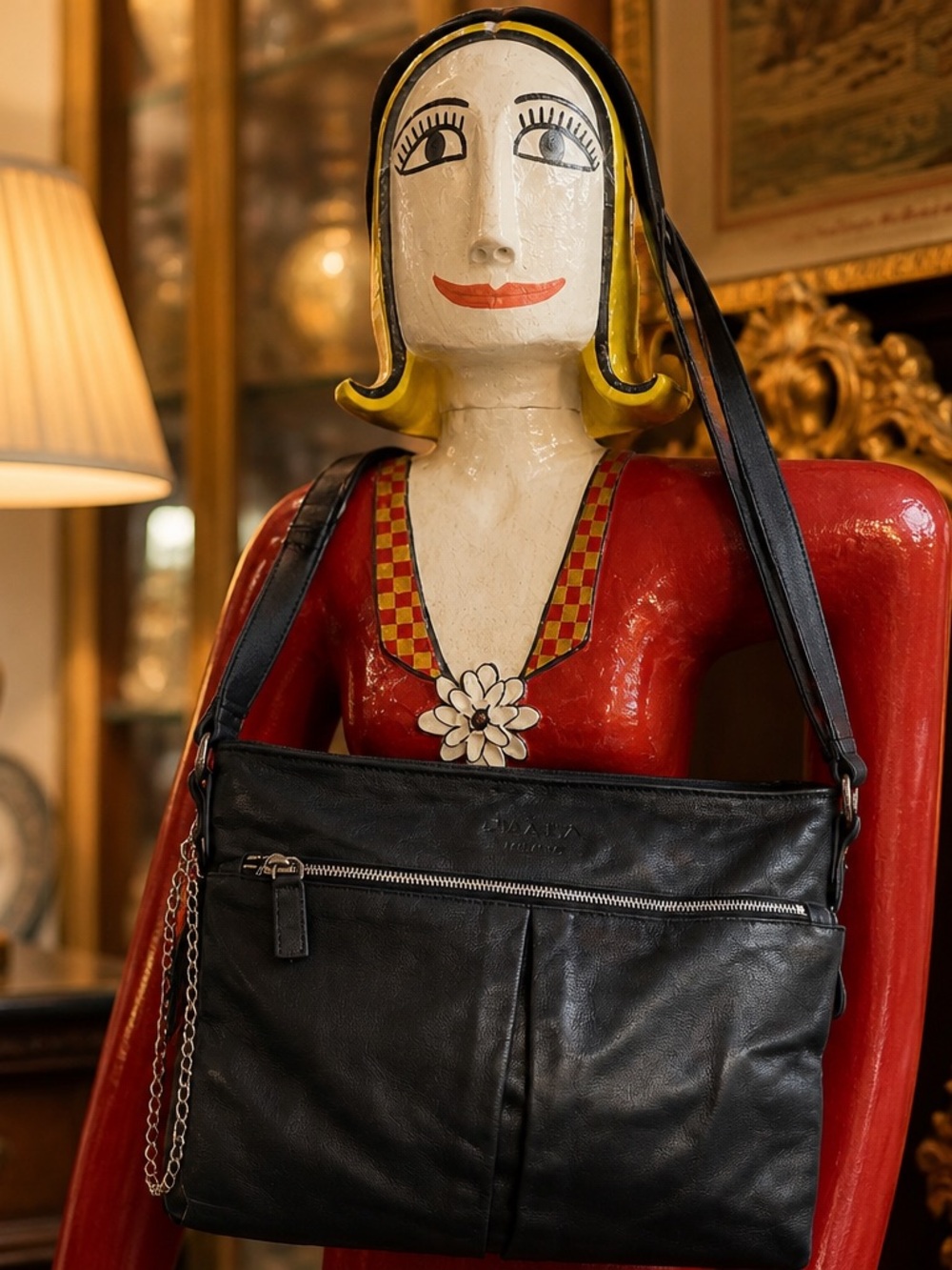 Prada Black Leather Shoulder Bag